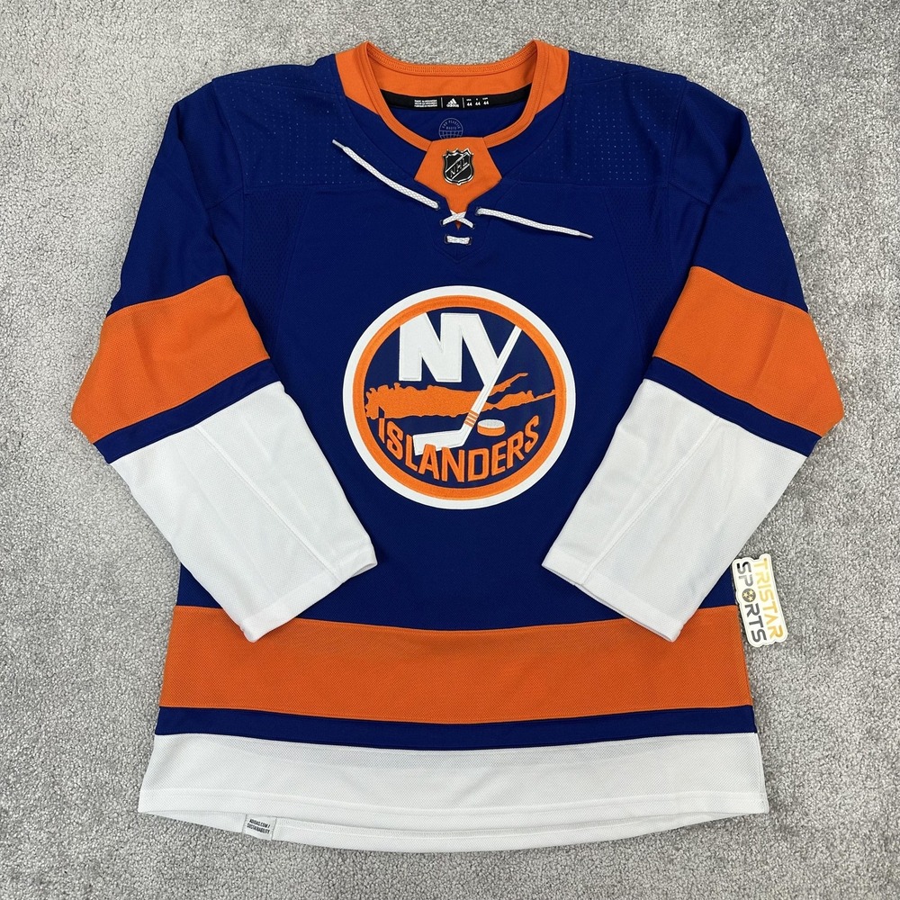 New York Islanders Jersey Mens 44 Blue NHL Hockey Adidas Home Authentic GT5618